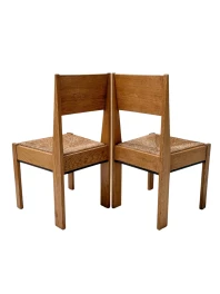Set of Four Art Deco Modernist Dining Chairs by J.A. Muntendam, 1920s